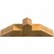 Ekena Millwork Portland Rough Sawn Timber Gable Bracket, Western Red Cedar, 36"W x 12"H x 6"D x 6"F, 8/12 Pitch GBW036X12X0606POR00RWR - alternate 5
